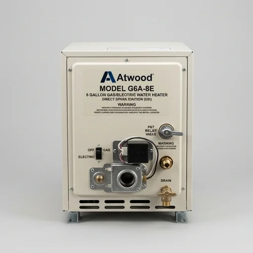 Atwood G6A-8E 6-Gallon Gas/Electric RV Water Heater