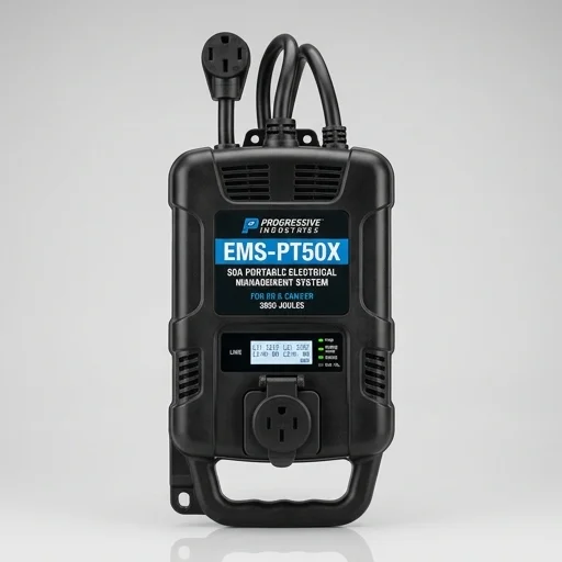 Progressive Industries EMS-PT50X 50A Portable Surge Protector & Electrical Management System